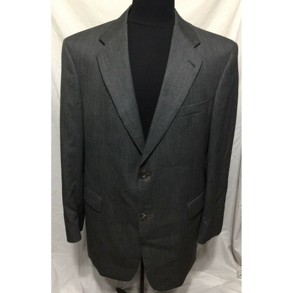 Tommy Hilfiger 42R Mens Gray 100% Wool Blazer Spor - Picture 1 of 7